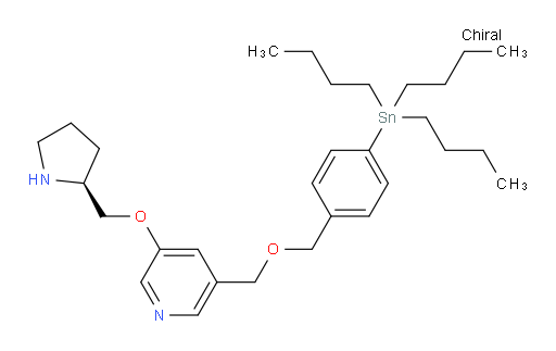 (S)-3-(pyrrolidin-2-ylmethoxy)-5-(((4-(tributylstannyl)benzyl)oxy)methyl)pyridine