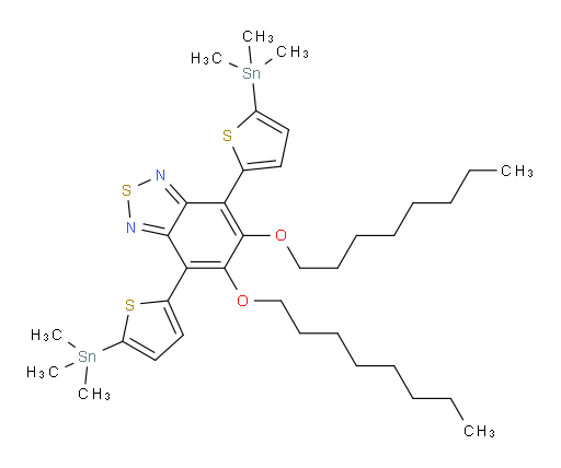 5,6-bis(octyloxy)-4,7-bis(5-(trimethylstannyl)thiophen-2-yl)benzo[c][1,2,5]thiadiazole