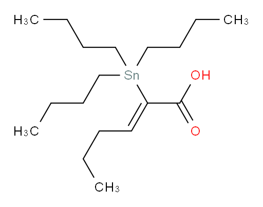 (Z)-2-(tributylstannyl)hex-2-enoic acid
