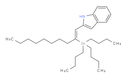 (Z)-2-(2-(tributylstannyl)dec-1-en-1-yl)-1H-indole