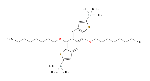 (5,10-bis(octyloxy)naphtho[2,3-b:6,7-b']dithiophene-2,7-diyl)bis(trimethylstannane)