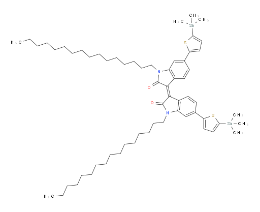 (Z)-1,1'-dihexadecyl-6,6'-bis(5-(trimethylstannyl)thiophen-2-yl)-[3,3'-biindolinylidene]-2,2'-dione