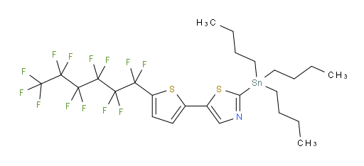 5-(5-(perfluorohexyl)thiophen-2-yl)-2-(tributylstannyl)thiazole