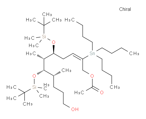 (5S,6R,7S,8R,E)-5,7-bis((tert-butyldimethylsilyl)oxy)-11-hydroxy-6,8-dimethyl-2-(tributylstannyl)undec-2-en-1-yl acetate