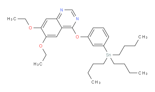 6,7-diethoxy-4-(3-(tributylstannyl)phenoxy)quinazoline
