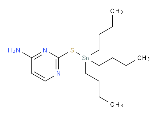 2-((tributylstannyl)thio)pyrimidin-4-amine