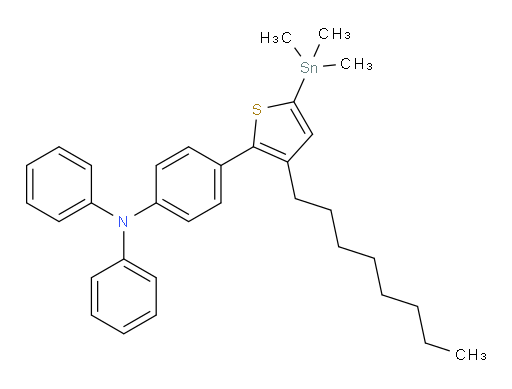 4-(3-octyl-5-(trimethylstannyl)thiophen-2-yl)-N,N-diphenylaniline