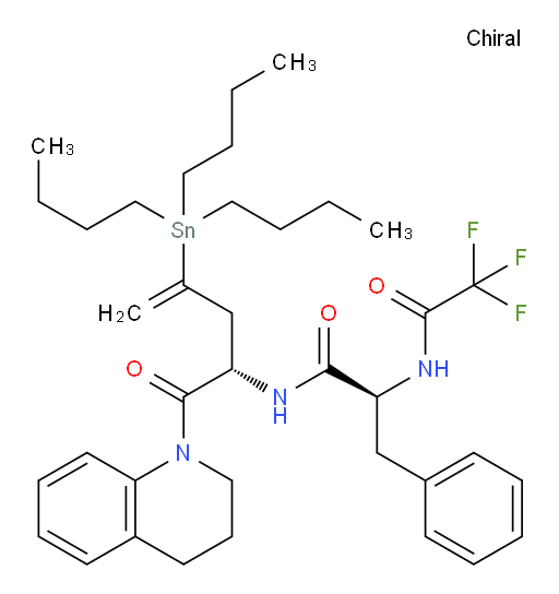 (S)-N-((S)-1-(3,4-dihydroquinolin-1(2H)-yl)-1-oxo-4-(tributylstannyl)pent-4-en-2-yl)-3-phenyl-2-(2,2,2-trifluoroacetamido)propanamide