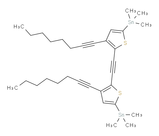 1,2-bis(3-(oct-1-yn-1-yl)-5-(trimethylstannyl)thiophen-2-yl)ethyne