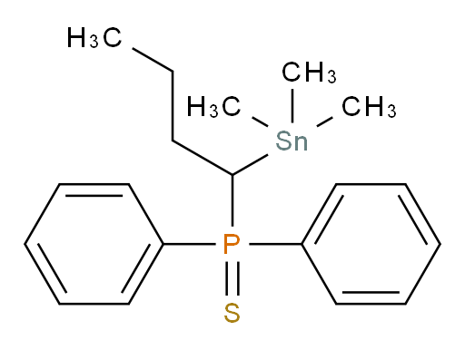 diphenyl(1-(trimethylstannyl)butyl)phosphine sulfide