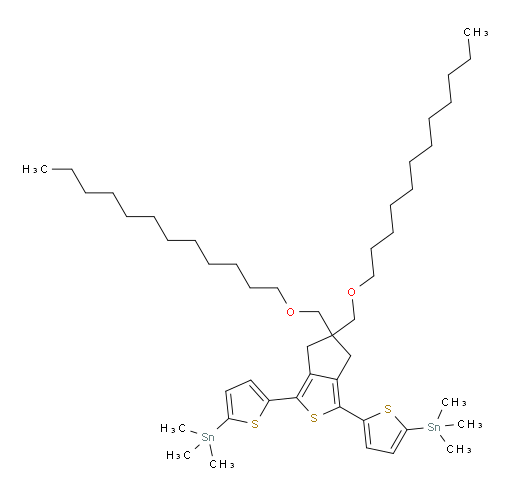 (5,5'-(5,5-bis((dodecyloxy)methyl)-5,6-dihydro-4H-cyclopenta[c]thiophene-1,3-diyl)bis(thiophene-5,2-diyl))bis(trimethylstannane)