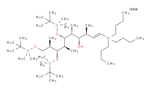 (3S,4S,5R,6R,7S,8R,9R,E)-6,8,10-tris((tert-butyldimethylsilyl)oxy)-3,5,7,9-tetramethyl-1-(tributylstannyl)dec-1-en-4-ol