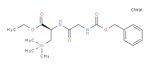 (R)-ethyl 2-(2-(((benzyloxy)carbonyl)amino)acetamido)-3-(trimethylstannyl)propanoate