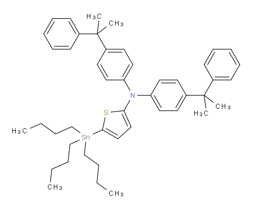 N,N-bis(4-(2-phenylpropan-2-yl)phenyl)-5-(tributylstannyl)thiophen-2-amine
