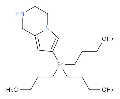 7-(tributylstannyl)-1,2,3,4-tetrahydropyrrolo[1,2-a]pyrazine