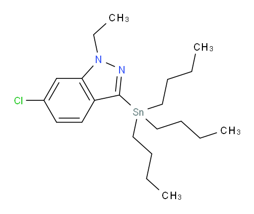 6-chloro-1-ethyl-3-(tributylstannyl)-1H-indazole