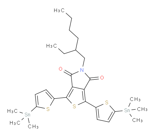 5-(2-ethylhexyl)-1,3-bis(5-(trimethylstannyl)thiophen-2-yl)-4H-thieno[3,4-c]pyrrole-4,6(5H)-dione