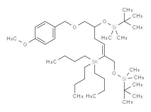 (Z)-9-(((4-methoxybenzyl)oxy)methyl)-2,2,3,3,11,11,12,12-octamethyl-6-(tributylstannyl)-4,10-dioxa-3,11-disilatridec-6-ene