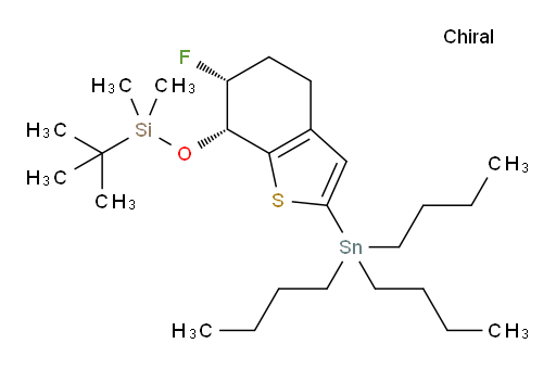 tert-butyl(((6R,7R)-6-fluoro-2-(tributylstannyl)-4,5,6,7-tetrahydrobenzo[b]thiophen-7-yl)oxy)dimethylsilane