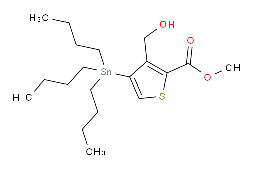 methyl 3-(hydroxymethyl)-4-(tributylstannyl)thiophene-2-carboxylate