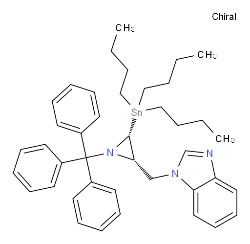 1-(((2S,3R)-3-(tributylstannyl)-1-tritylaziridin-2-yl)methyl)-1H-benzo[d]imidazole