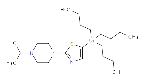 2-(4-isopropylpiperazin-1-yl)-5-(tributylstannyl)thiazole