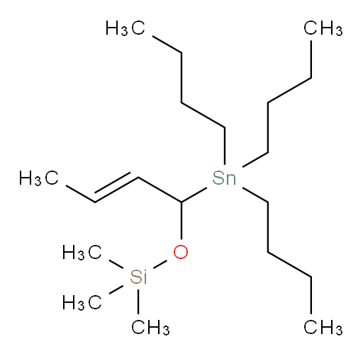 (E)-trimethyl((1-(tributylstannyl)but-2-en-1-yl)oxy)silane