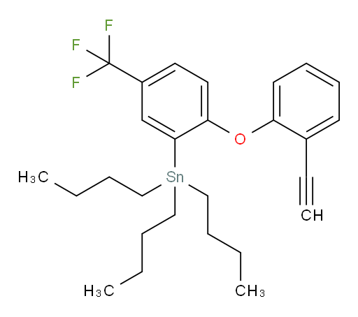 tributyl(2-(2-ethynylphenoxy)-5-(trifluoromethyl)phenyl)stannane
