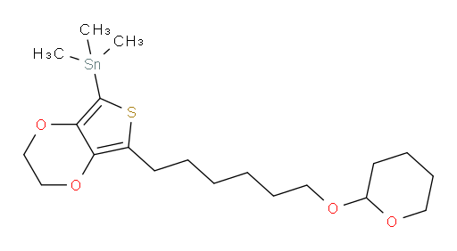 trimethyl(7-(6-((tetrahydro-2H-pyran-2-yl)oxy)hexyl)-2,3-dihydrothieno[3,4-b][1,4]dioxin-5-yl)stannane