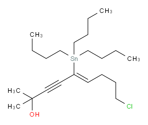 (Z)-9-chloro-2-methyl-5-(tributylstannyl)non-5-en-3-yn-2-ol