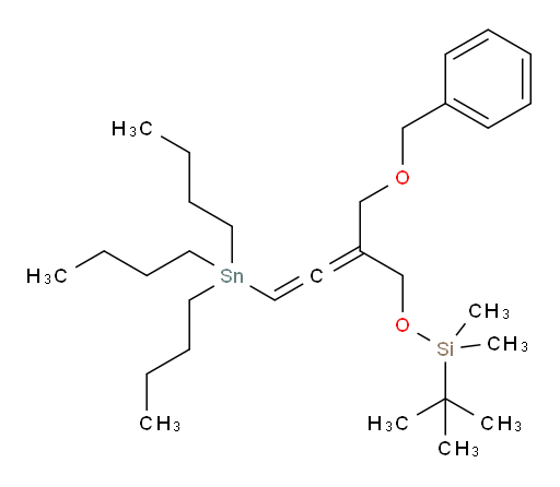 ((2-((benzyloxy)methyl)-4-(tributylstannyl)buta-2,3-dien-1-yl)oxy)(tert-butyl)dimethylsilane