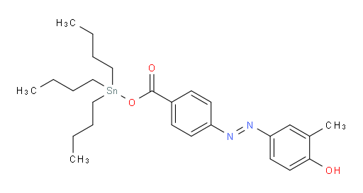 (E)-tributylstannyl 4-((4-hydroxy-3-methylphenyl)diazenyl)benzoate