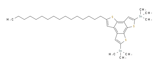 (5-十六烷基苯并[1,2-b:3,4-b':6,5-b'']三噻吩-2,8-二基)双(三甲基锡烷)