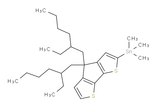 (4,4-bis(2-ethylhexyl)-4H-cyclopenta[1,2-b:5,4-b']dithiophen-2-yl)trimethylstannane