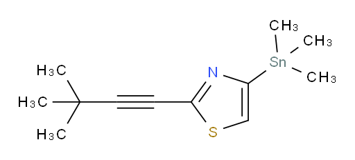 2-(3,3-dimethylbut-1-yn-1-yl)-4-(trimethylstannyl)thiazole
