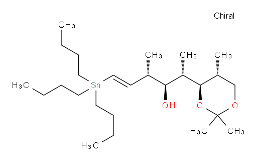 (2S,3S,4S,E)-4-methyl-6-(tributylstannyl)-2-((4R,5R)-2,2,5-trimethyl-1,3-dioxan-4-yl)hex-5-en-3-ol