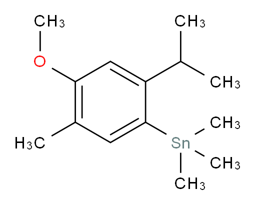 (2-isopropyl-4-methoxy-5-methylphenyl)trimethylstannane
