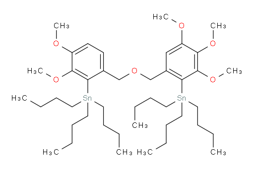 tributyl(6-(((3,4-dimethoxy-2-(tributylstannyl)benzyl)oxy)methyl)-2,3,4-trimethoxyphenyl)stannane