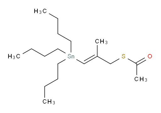 (E)-S-(2-methyl-3-(tributylstannyl)allyl) ethanethioate