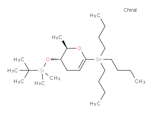 tert-butyldimethyl(((2R,3S)-2-methyl-6-(tributylstannyl)-3,4-dihydro-2H-pyran-3-yl)oxy)silane