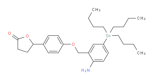 5-(4-((2-氨基-5-(三丁基锡基)苄氧基))苯基)二氢呋喃-2(3H)-酮