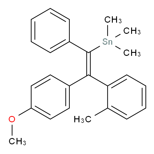 (Z)-(2-(4-methoxyphenyl)-1-phenyl-2-(o-tolyl)vinyl)trimethylstannane