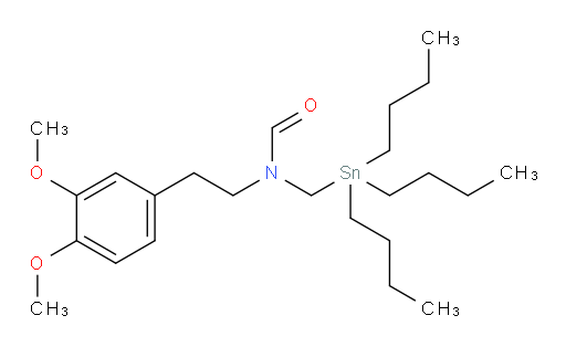 N-(3,4-dimethoxyphenethyl)-N-((tributylstannyl)methyl)formamide
