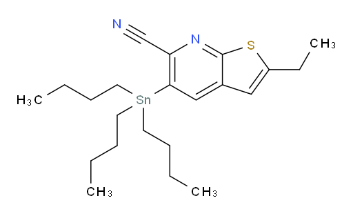 2-ethyl-5-(tributylstannyl)thieno[2,3-b]pyridine-6-carbonitrile