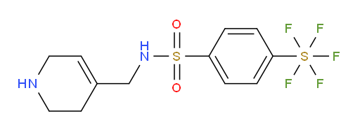 [4-[[[(1,2,3,6-tetrahydro-4-pyridinyl)methyl]amino]sulfonyl]phenyl]sulfur pentafluoride