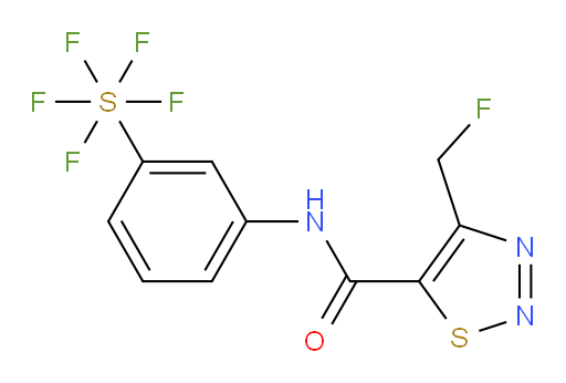 [3-[[[4-(fluoromethyl)-1,2,3-thiadiazol-5-yl]carbonyl]amino]phenyl]sulfur pentafluoride