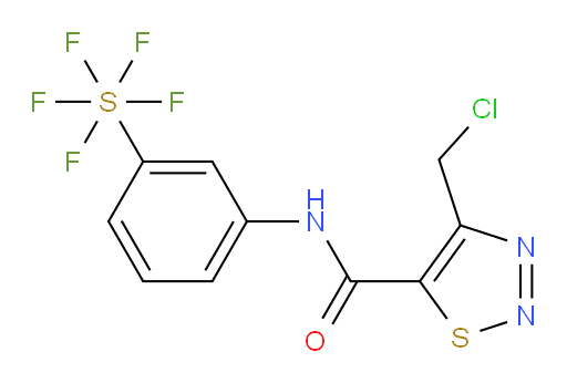 [3-[[[4-(Chloromethyl)-1,2,3-thiadiazol-5-yl]carbonyl]amino]phenyl]sulfur pentafluoride
