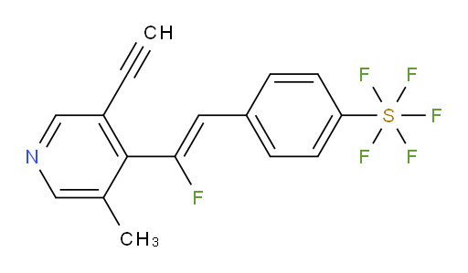 (Z)-4-(2-(3-ethynyl-5-methylpyridin-4-yl)-2-fluorovinyl)(pentafluoromercapto)benzene