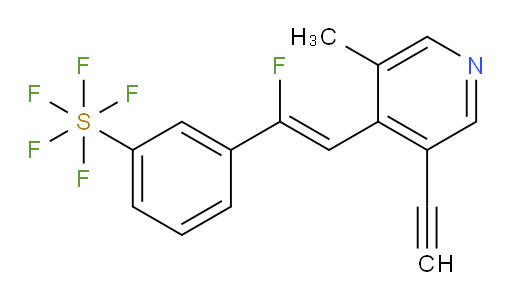 (Z)-3-(2-(3-ethynyl-5-methylpyridin-4-yl)-1-fluorovinyl)(pentafluoromercapto)benzene