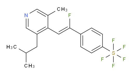 (Z)-4-(1-fluoro-2-(3-isobutyl-5-methylpyridin-4-yl)vinyl)(pentafluoromercapto)benzene